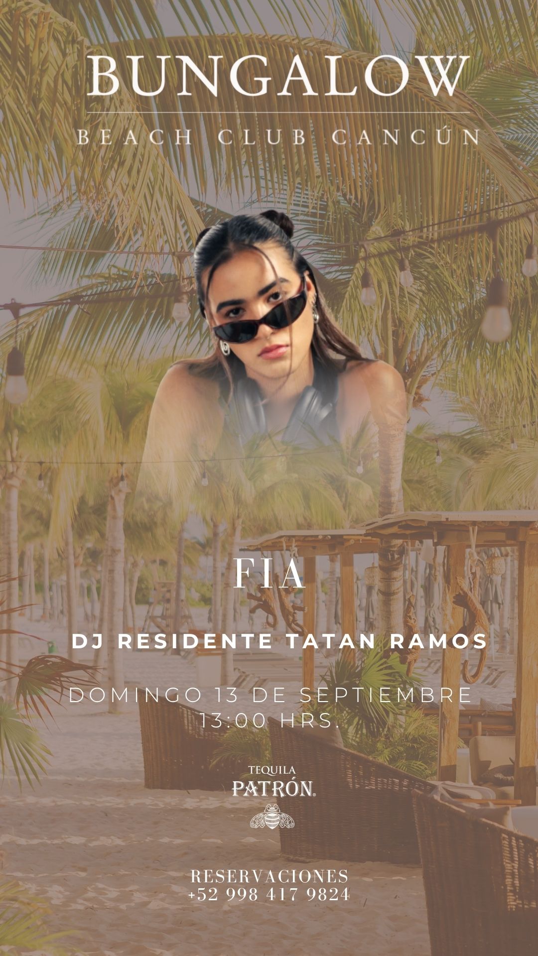 Cartel de eventos especiales en Puerto Cancún