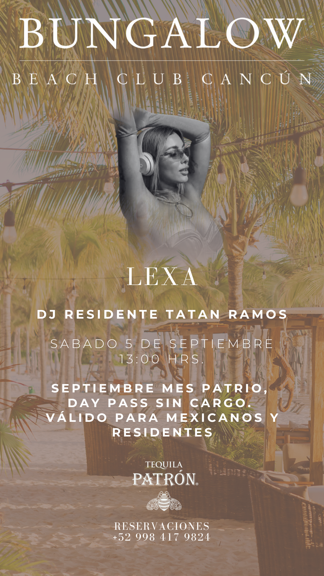 DJ set en Bungalow Beach Club Cancún